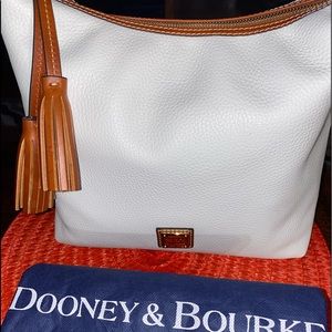 Dooney & Bourke pebbled white handbag